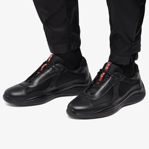 $720 Prada America's Cup Sneakers Black EXCELLENT CONDITION Shoes MENS SIZE 8.5